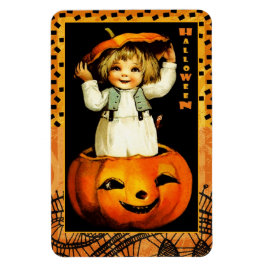 Happy Halloween. Funny Vintag Kid Gift Magnet