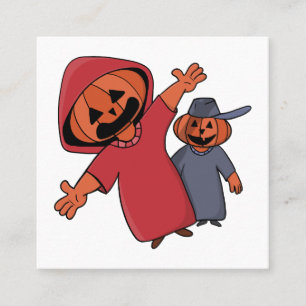 Happy Halloween für deine Freunde Quadratische Visitenkarte