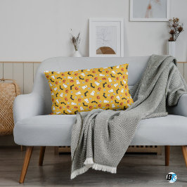 Happy Halloween, gelb und orange - ausgesprochen s Seitenschläferkissen