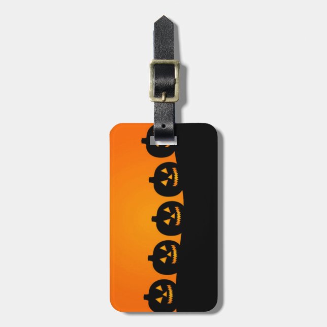 Happy Halloween Gepäckanhänger (Vorderseite vertikal)