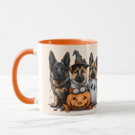 Happy Halloween German Shepherd Dogs Tasse