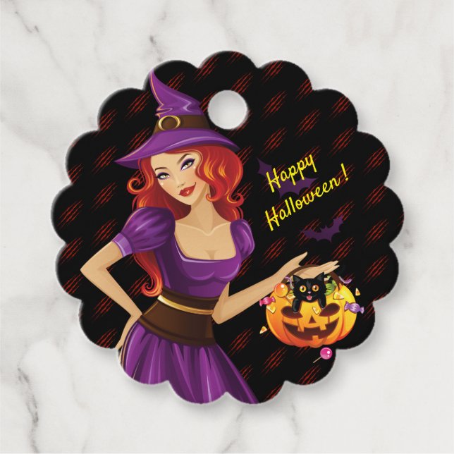 Happy Halloween Geschenkanhänger (Vorderseite)