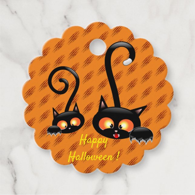 Happy Halloween Geschenkanhänger (Vorderseite)