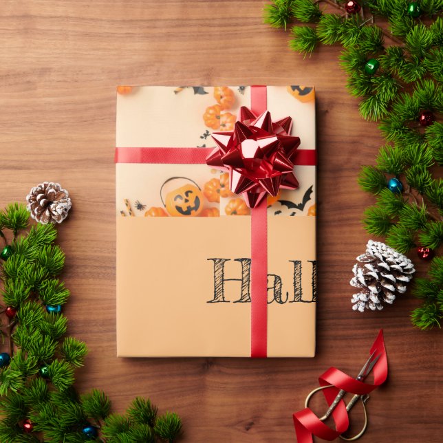 Happy Halloween Geschenkpapier (Feiertagsgeschenk)