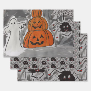 Happy Halloween Geschenkpapier Set