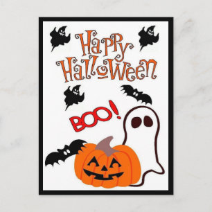 Happy Halloween Ghost Feiertagspostkarte