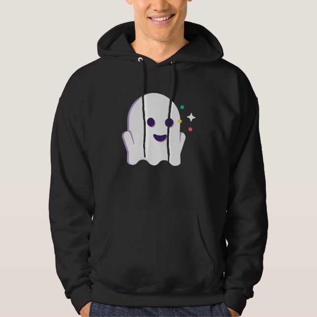 Happy Halloween Ghost Hoodie (Vorderseite)