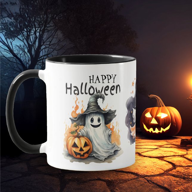 Happy Halloween Ghost Kids Tasse (Von Creator hochgeladen)