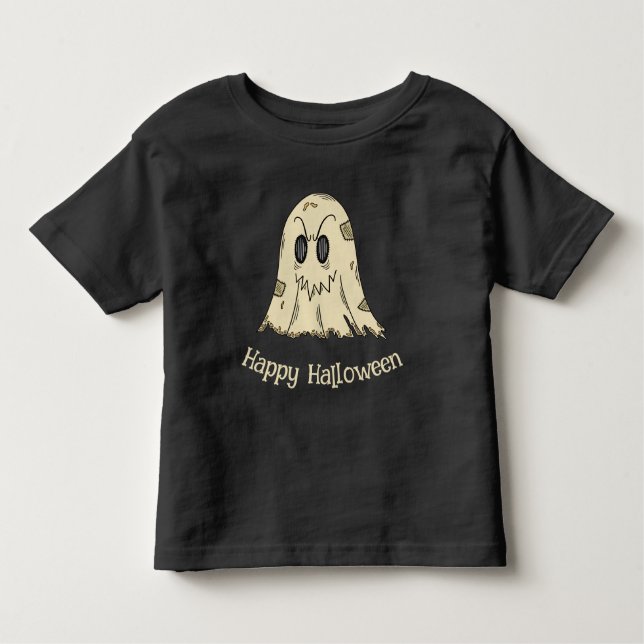 Happy Halloween Ghost Kleinkind T-shirt (Vorderseite)