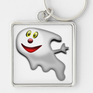 "HAPPY HALLOWEEN" GHOST SCHLÜSSELANHÄNGER