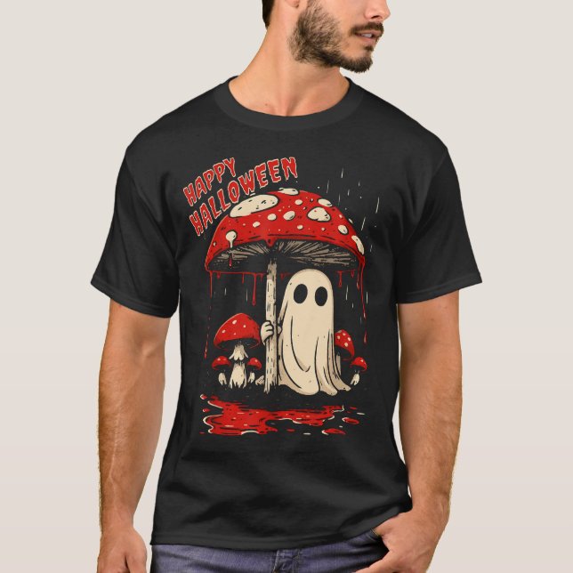 Happy Halloween Ghost  T-Shirt (Vorderseite)