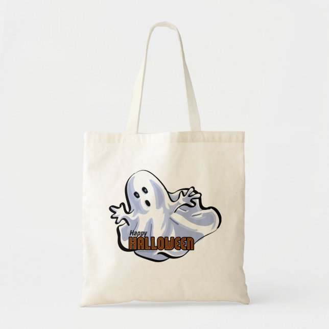 Happy Halloween Ghost Tragetasche (Vorne)