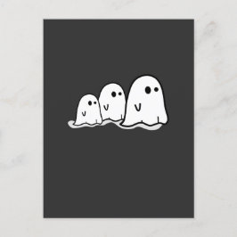Happy Halloween Ghosts Postcard Postkarte