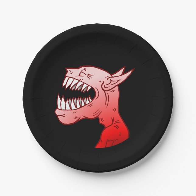 Happy Halloween Ghoul Pappteller (Vorderseite)