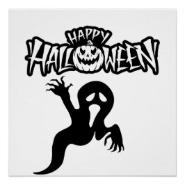 Happy Halloween Glanzposter Poster