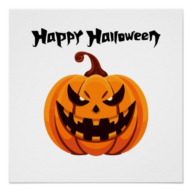 Happy Halloween Glanzposter Poster (Vorderseite)