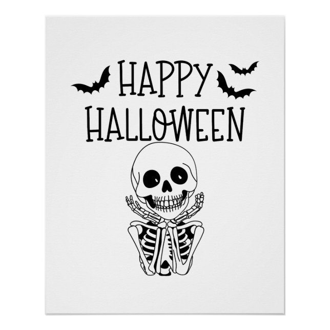 Happy Halloween Glanzposter Poster (Vorderseite)