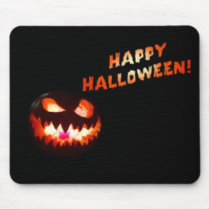 HAPPY HALLOWEEN - Glühender Jack-O-Lantern Mousepad