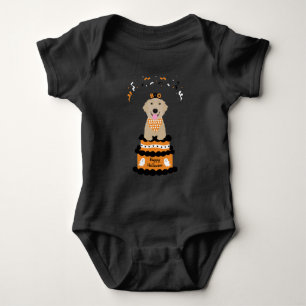 Happy Halloween Golden Retriever Spooky Ghost Boo Baby Strampler