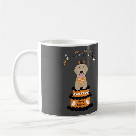 Happy Halloween Golden Retriever Spooky Ghost Boo Kaffeetasse