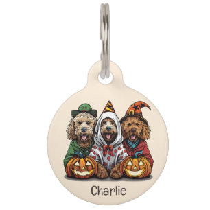 Happy Halloween Goldendoodle Hunde Haustiermarke