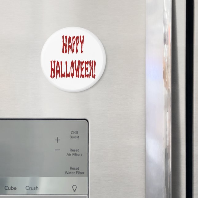 Happy Halloween Gore Text Magnet (In Situ (Kühlschrank))