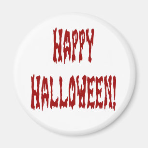 Happy Halloween Gore Text Magnet