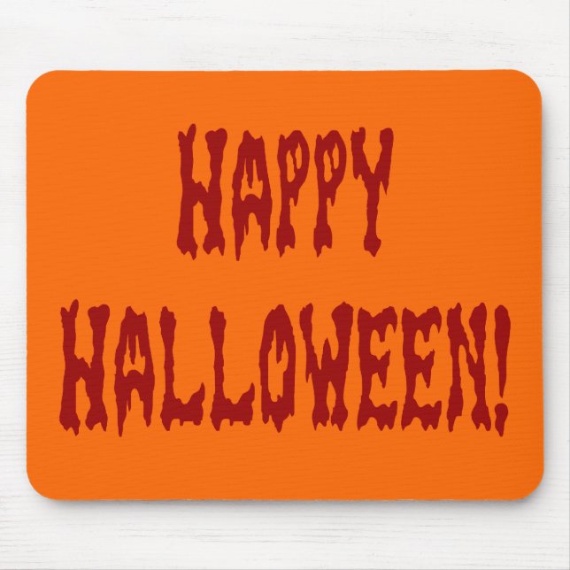 Happy Halloween Gore Text Mousepad (Vorne)