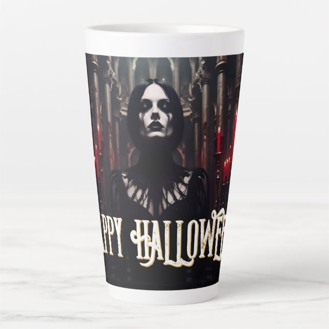Happy Halloween - Gothic Dark Celebration Milchtasse (Vorderseite)