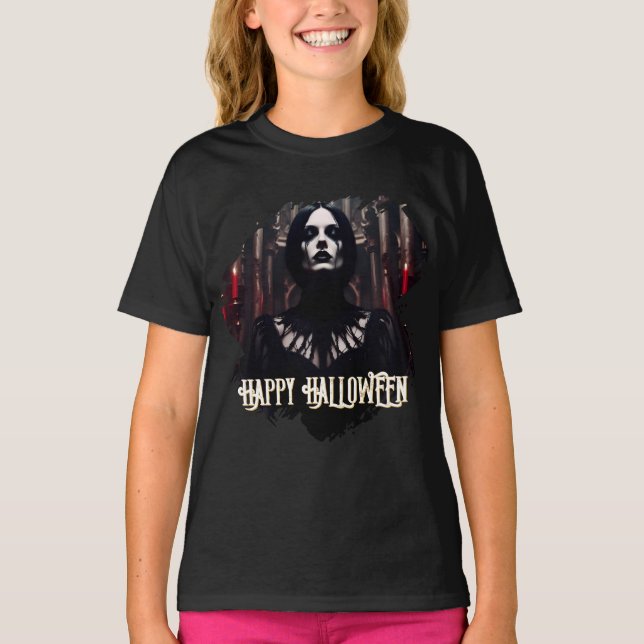 Happy Halloween - Gothic Dark Celebration T-Shirt (Vorderseite)
