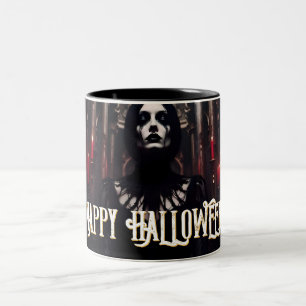 Happy Halloween - Gothic Dark Celebration Zweifarbige Tasse