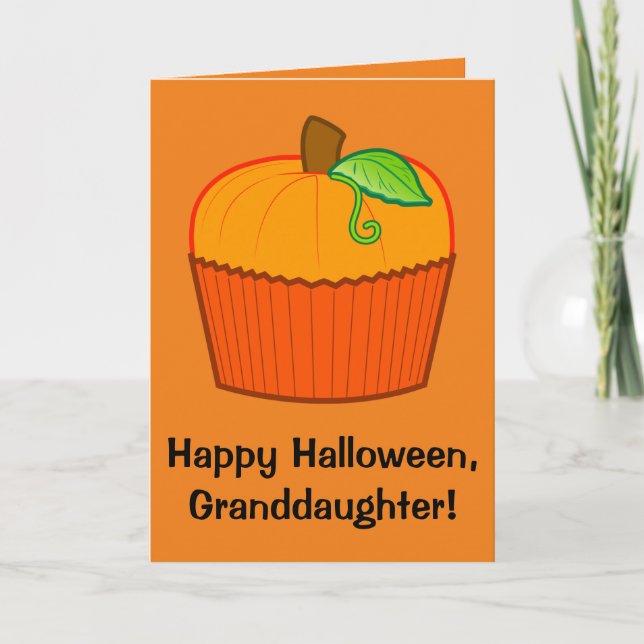 Happy Halloween Grandtochter Karte (Vorderseite)