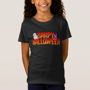 Happy Halloween Graphic Girl's T-Shirt