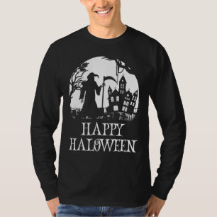 Happy Halloween Grim Sensenmann Spuk House Kids & T-Shirt