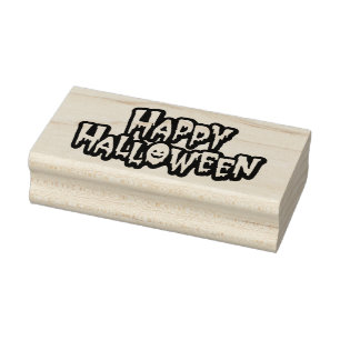 Happy Halloween Gummistempel