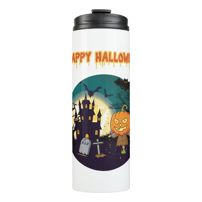 Happy Halloween - Halloween Design Thermosbecher (Vorderseite)