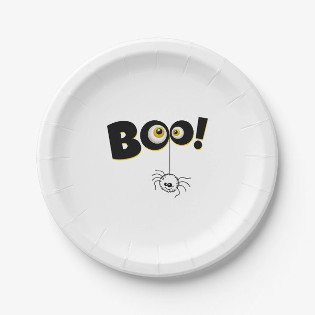 happy Halloween, Halloween party, funny Halloween  Pappteller (Vorderseite)