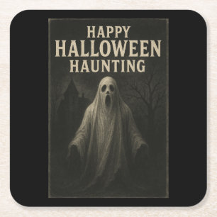 Happy Halloween Haunting - Spooky Table Untersetze Rechteckiger Pappuntersetzer