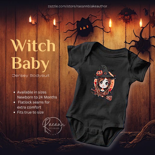 Happy Halloween Hexe Baby Jersey Bodysuit Strampler (Von Creator hochgeladen)