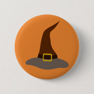 Happy Halloween Hexe Button