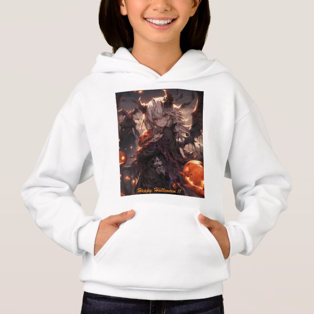 Happy Halloween Hexe Hoodie (Vorderseite)