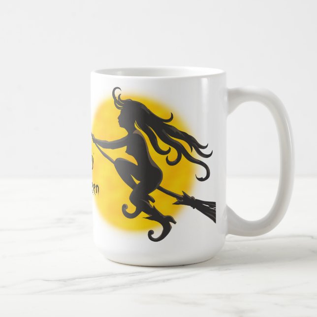 Happy Halloween Hexe Tasse (Rechts)