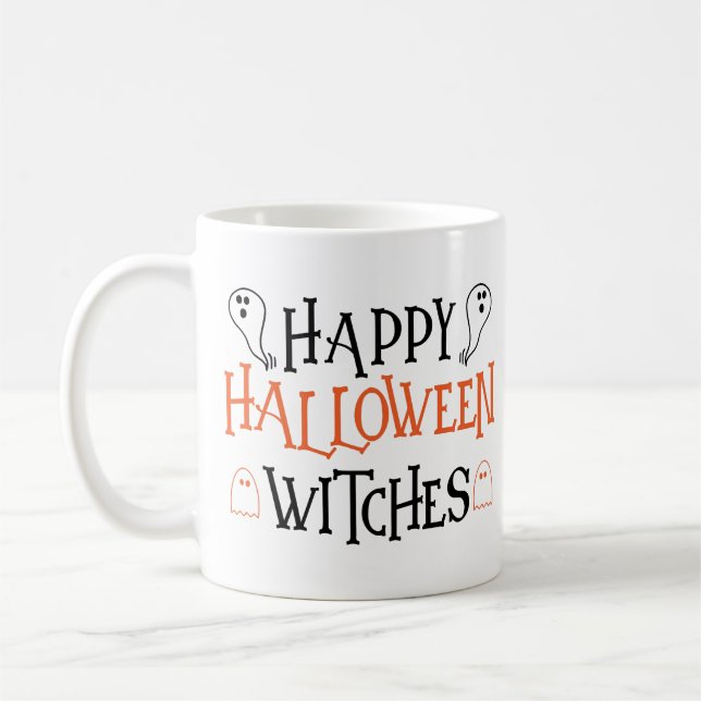 Happy Halloween Hexen Kaffeetasse (Links)