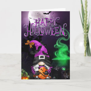 Happy Halloween Hexenkarte Karte