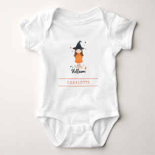 Happy Halloween, Hexenkleidung für Baby Strampler