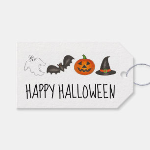 Happy Halloween Hexenkürbis Ghost Bat Geschenkanhänger