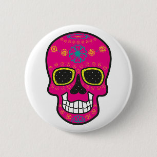 Happy Halloween Hexenmaske Karneval 2020 Button