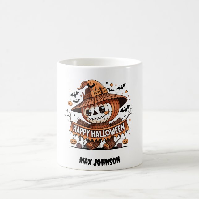 Happy Halloween - Hocus Pocus Orange Black Kaffeetasse (Mittel)