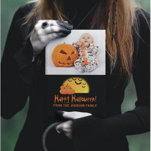 Happy Halloween Holiday Baby Family Foto Feiertagskarte