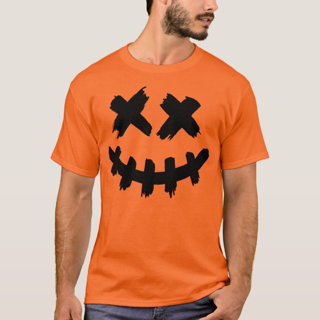 Happy Halloween Horror Face T-Shirt (Vorderseite)